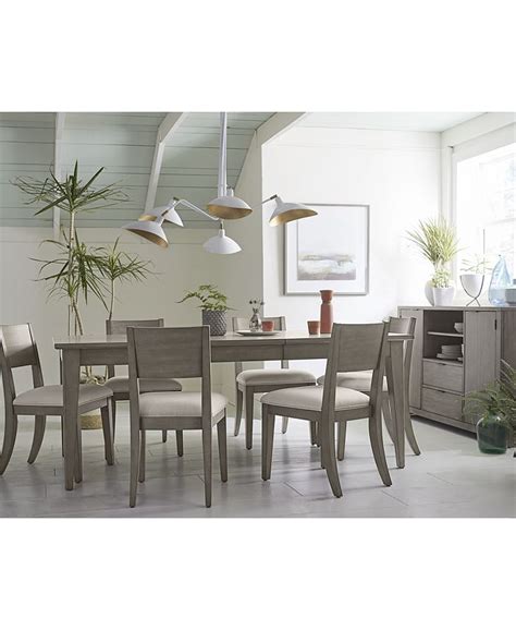 macy's gray dining chairs